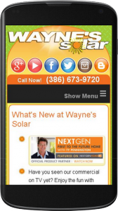 Wayne's Solar Mobile Friendly Site